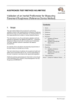 Cover of Validation of an Inertial Profilometer for Measuring Pavement Roughness (Reference Device Method)