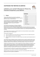 Cover of Validation of an Inertial Profilometer for Measuring Pavement Roughness (Loop Method)