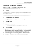 Cover of Distance Measurement Validation of Road Condition Monitoring Vehicles