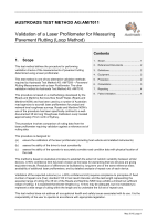 Cover of Validation of a Laser Profilometer for Measuring Pavement Rutting (Loop Method)
