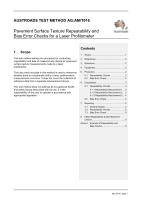 Cover of Pavement Surface Texture Repeatability and Bias Error Checks for a Laser Profilometer