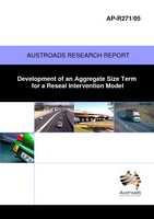 Cover of Development of an Aggregate Size Term for a Reseal Intervention Model