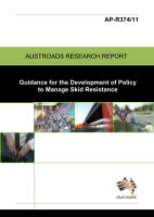 Cover of Guidance for the Development of Policy to Manage Skid Resistance