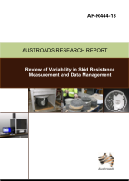 Cover of Review of Variability in Skid Resistance Measurement and Data Management