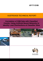 Cover of Correlation of WIM Data with Classified Counts: Using Artificial Neural Networks to Identify Load Distribution at Classifier Sites