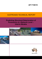 Cover of Predicting Structural Deterioration of Pavements at a Network Level: Interim Models