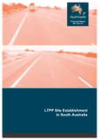 Cover of LTPP Site Establishment in South Australia