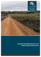 Cover of Unsealed Road Maintenance and Deterioration Performance