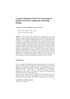 Cover of Capacity Reduction Factors for the Design of Ductile Cast Iron Components of Heritage Bridges