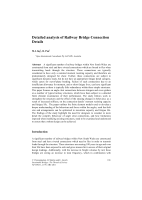 Cover of Detailed analysis of Railway Bridge Connection Details