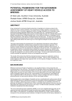 Cover of Potential Framework for the Nationwide Assessment of Heavy Vehicle Access to Bridges