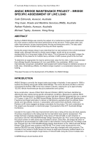 Cover of Anzac Bridge Maintenance Project: Bridge-Specific Assessment of Live Load