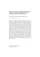 Cover of Minnesota Department of Transportation SIMS-Part of the Next Generation of Bridge Inspection and Management Systems in the United States