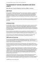 Cover of The Revision of AS 5100.4: Bearings and Deck Joints