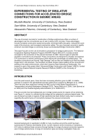 Cover of Experimental Testing of Emulative Connections for Accelerated Bridge Construction in Seismic Areas
