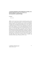 Cover of A Practical Method for Determining the Geometry of a Double-Inclined Circular Curve for Use in Incrementally Launched Bridges