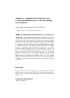 Cover of Analysis of Composite Pile Using Steel and Concrete