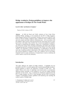 Cover of Bridge Aesthetics-Design guidelines to improve the appearance of bridges in NSW