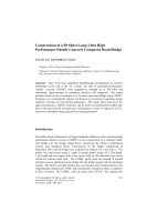 Cover of Construction of a 50 Metre Long Ultra High Performance Ductile Concrete