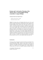 Cover of Design and Construction Planning of the Macleay River and Floodplain Bridge