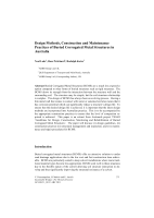 Cover of Design Methods, Construction and Maintenance Practices of Coorugated Metal Structures
