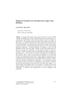 Cover of Design of Cut and Cover Structures for Legacy Way Brisbane