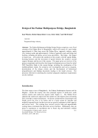 Cover of Design of the Padma Multipurpose Bridge, Bangladesh