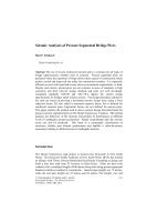 Cover of Seismic Analysis of Precast Segmental Bridge Piers