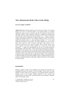Cover of Three Dimensional Model of Box Girder Bridge