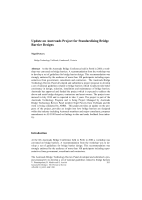 Cover of Update on Austroads Project for Standardising Bridge Barrier Designs
