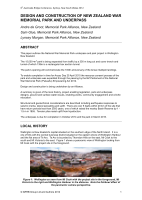 Cover of Design and Construction of New Zealand War Memorial Park and Underpass