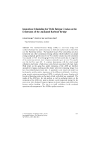 Cover of Inspection Scheduling for Weld Fatigue Cracks on the Extensions of the Auckland Harbour Bridge