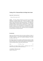 Cover of Testing of Pre-Tensioned Bolts for Bridge Decks Joints