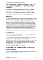 Cover of Influence of Placement Method on In-Place Hardened Properties Of Deep Foundation Using SCC