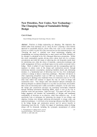 Cover of New Priorities, New Codes, New Technology The Changing Shape of Sustainable Bridge Design