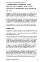 Cover of Cost-Effective Method of Surface Preparation for Bridges in the Future