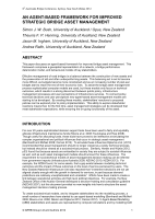 Cover of An Agent-Based Framework for Improved Strategic Bridge Asset management
