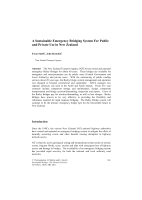 Cover of A Sustainable Emergency Bridging System For Public and Private use in New Zealand
