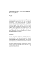 Cover of Fatigue and Maintenance Aspects of a Welded Steel Truss Railway Bridge