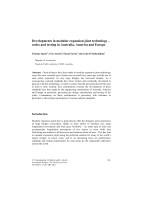 Cover of Developments in Modular Expansion Joint Technology: Codes and Testing