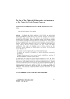 Cover of The Use of Bar Chairs in Bridgeworks - An Assessment of bar chairs for use in precast concrete