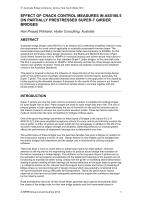 Cover of Effect of Crack Control Measures in AS 5100.5 on Partially Prestressed Super-T Girder Bridges