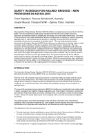 Cover of Safety in Design for Railway Bridges: New Provisions in AS 5100-2015