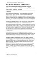 Cover of Wentworth Bridge Lift Span Upgrade