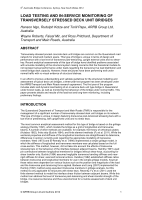 Cover of Load Testing and in-Service Monitoring of Transversely Stressed Deck Unit Bridges