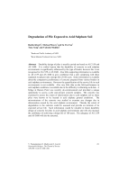 Cover of Degradation of Pile Exposed to Acid Sulphate Soil