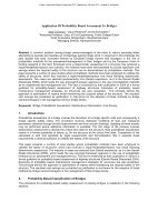 Cover of Application of Probability Based Assessment to Bridges