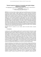 Cover of Thermal Response Analysis of Composite Steel Girder Bridges Subjected to Bushfires