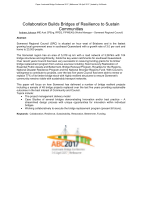 Cover of Collaboration Builds Bridges of Resilience to Sustain Communities