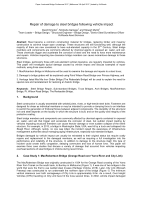 Cover of Repair of Damage to Steel Bridges Following Vehicle Impact